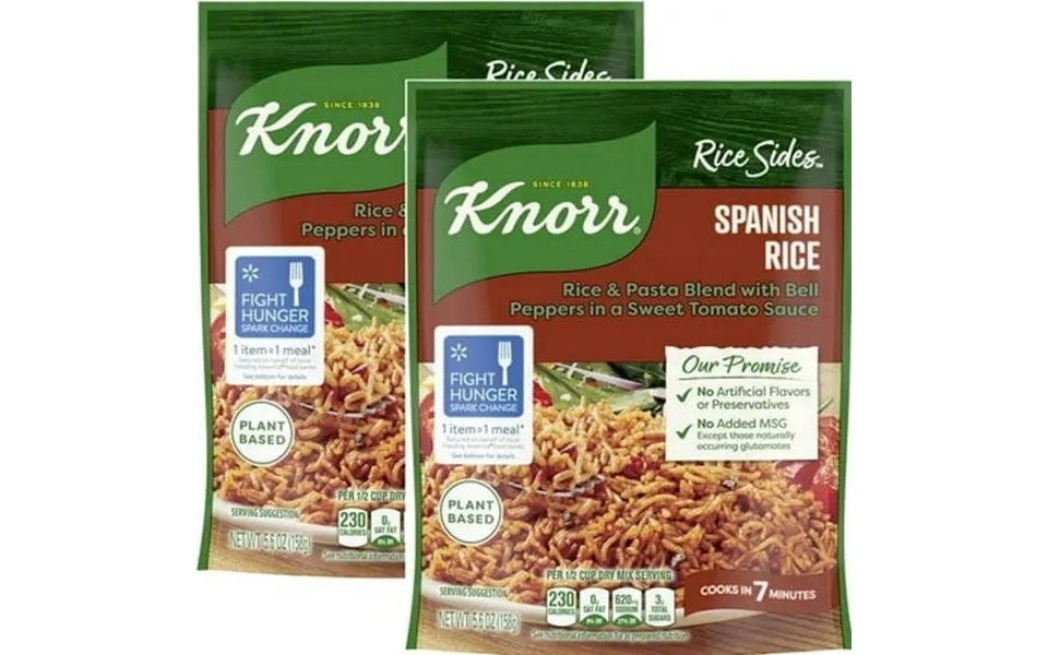 2 Packs Knorr Spanish Rice Sides Rice Cooks In 7 Minutes No Artificial Flavors No Preservatives No Added Msg 5