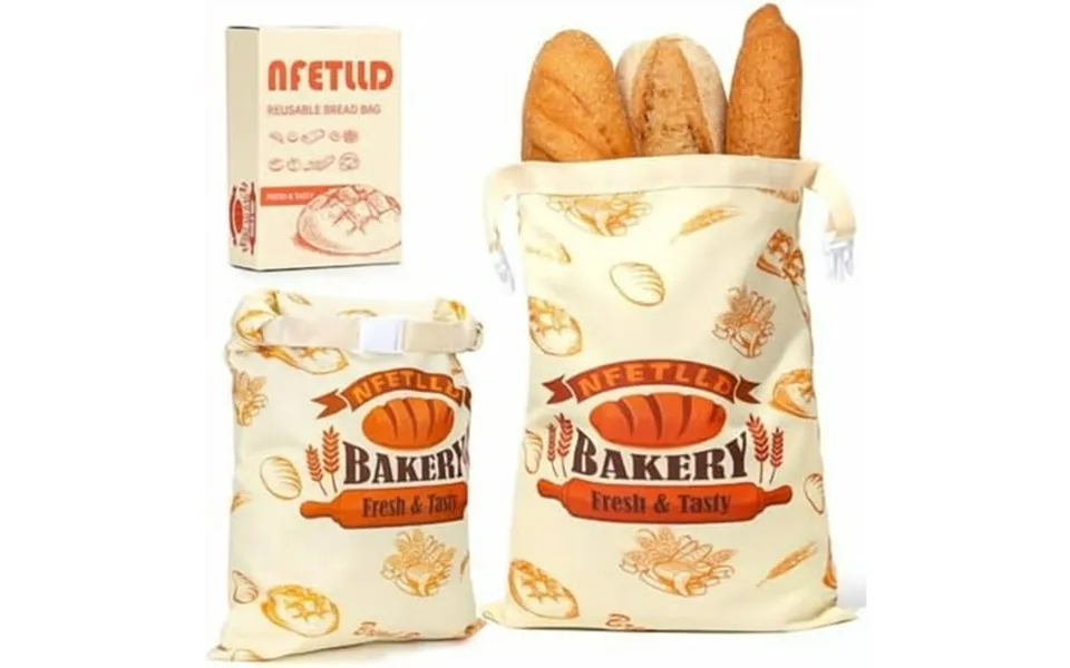 2 Packs Reusable Bread Bags For Homemade Bread Homemade Sourdough Bags Storage Container Keep Loaf Fresh With Zipper & C