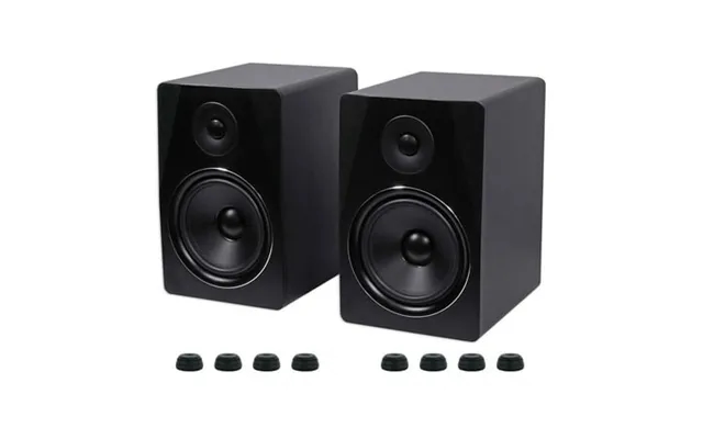 2 Rockville Apm8b 8 500w Powered Usb Studio Monitors Isolation Feet Pads product image