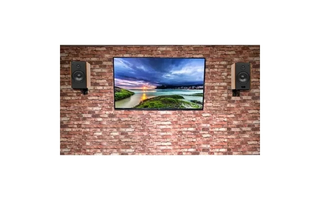2 Rockville Hd5 5 150w Rms Powered Bluetooth Bookshelf Speakers Wall Brackets product image