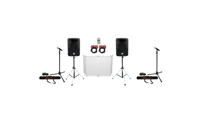 2 Rockville Rpg12bt 12 800w Wireless Link Speakers Bluetooth Stands Facade Mics product image