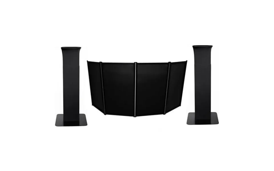 2 Rockville Rtp82b 8 Ft Adjustable Black Totem Moving Head Light Stands Facade