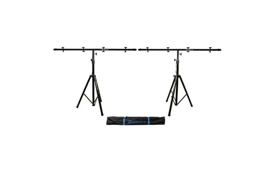 2 Rockville Tripod Black Heavy Duty Pole-mount Stands Lighting Cross Bar