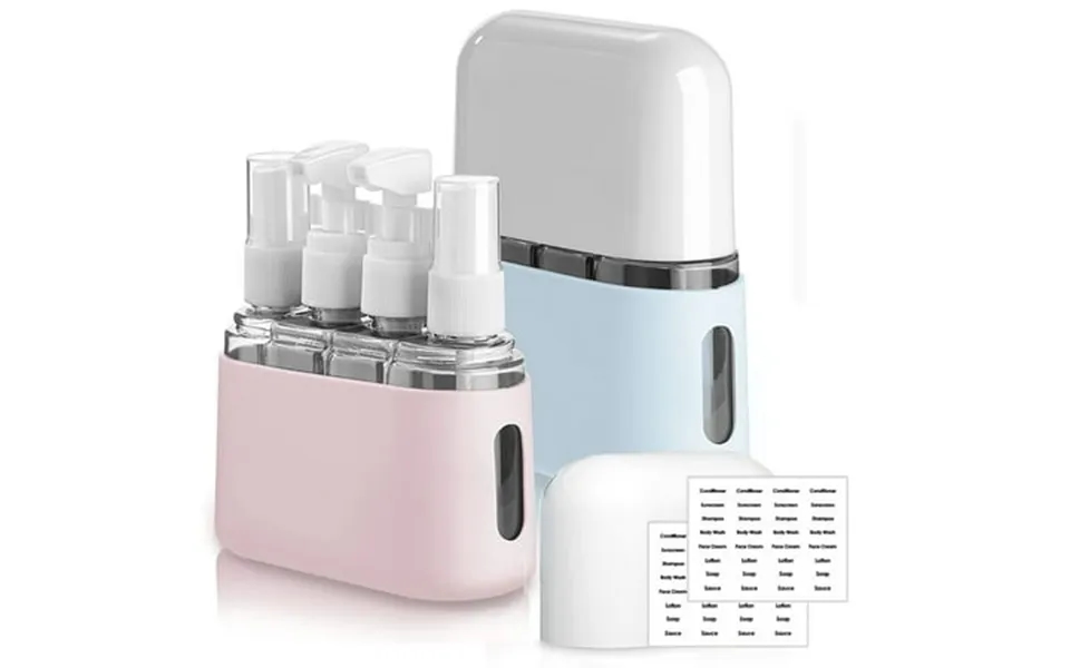 2 Sets 8 Pieces Travel Size Bottle Tsa Approved Leak Proof Refillable Spray Bottles For Toiletries Travel Containers For