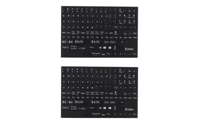 2 Sheets Keyboard Laptop Stickers Computer Keyboard Notebook English Stickers product image