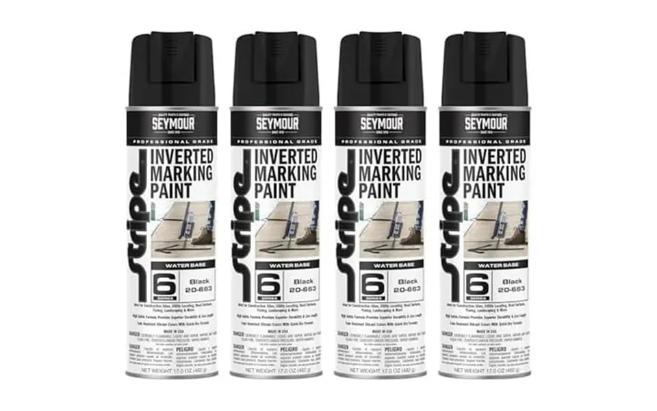 20-663 Seymour Stripe 6-series Inverted Ground Marking Paint Black Net 17oz