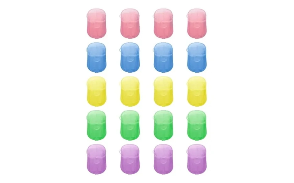 20 Boxes Soap Paper Sheets Happon Mini Portable Disposable Travel Soap Sheets Hand Washing Cleaning Soap Slices For Outd