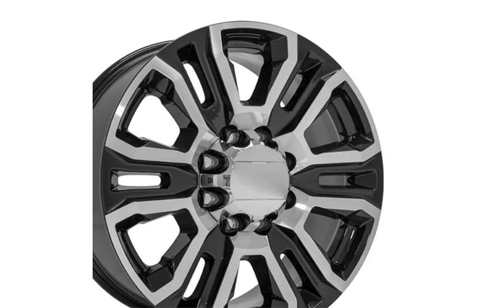 20 Replica Cv70a Fits Gmc Sierra 2500 3500 Hd Denali 20x8.5 Black Machined