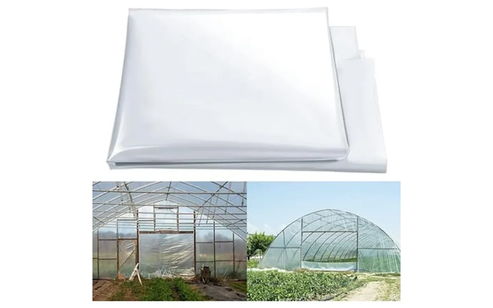 20 X 100 Clear Greenhouse Plastic Sheeting 6 Mil Resistant Polyethylene Film Hoop Green House Cover Uv Resistant Thickne