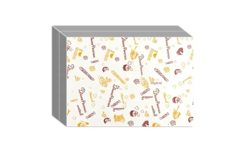 200 Sheets Checkered Dry Paper Sheets Paper Liners For Plasic Food Basket Special For Wrapping Bread-38*28cm