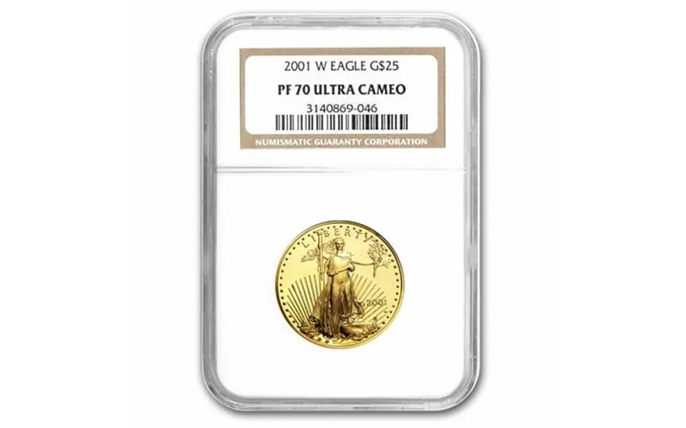 2001-w 1 2 Oz Proof American Gold Eagle Pf-70 Ucam Ngc