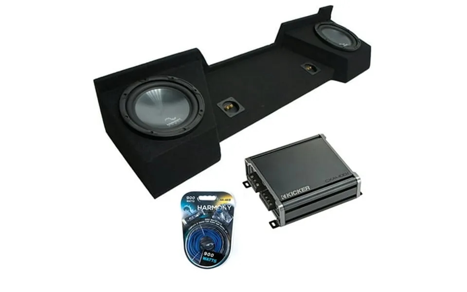 2007-2013 Gmc Sierra Ext Cab Truck Harmony R124 Dual 12 Sub Box & Cxa400