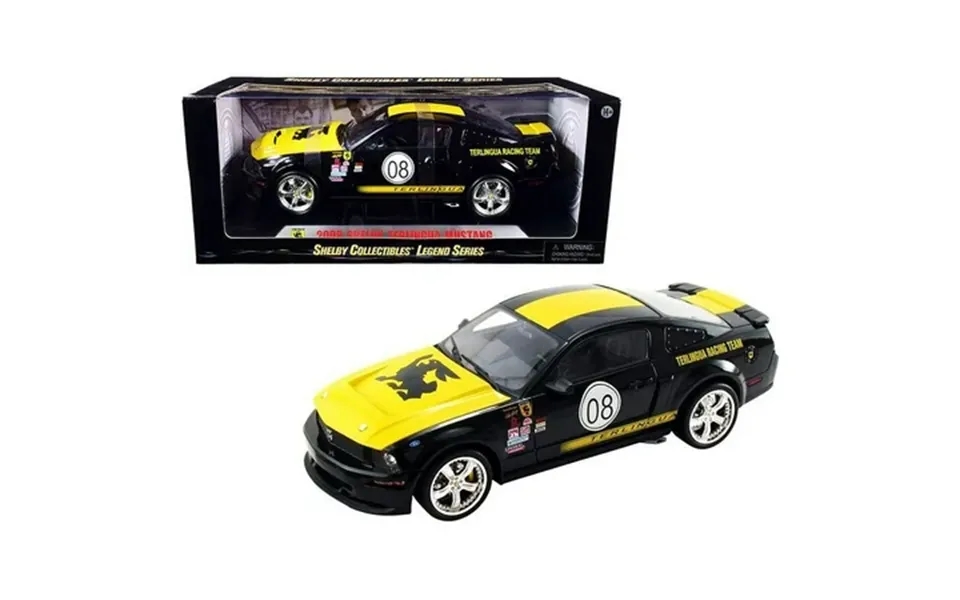 2008 Ford Shelby Mustang 08 Terlingua Black And Yellow Shelby Collectibles Legend Series 1 18 Diecast Model Car By Shelb