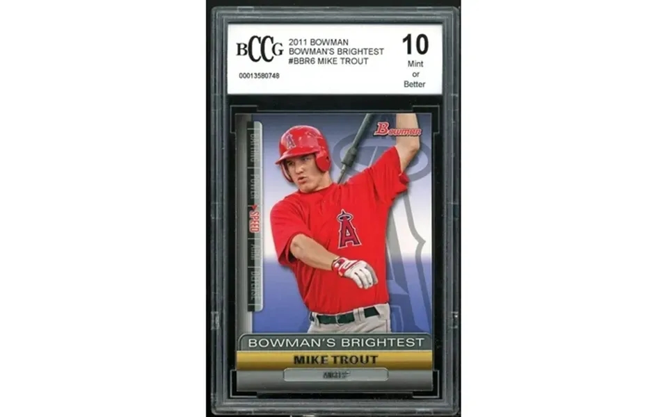 2011 Bowman Bowman S Brighest Bbr6 Mike Trout Rookie Card Bgs Bccg 10 Mint