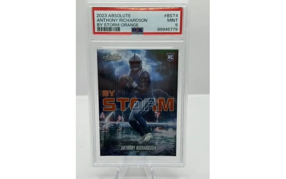 2023 Panini Absolute Rc By Storm Orange 4 Anthony Richardson 61 75 Psa 9