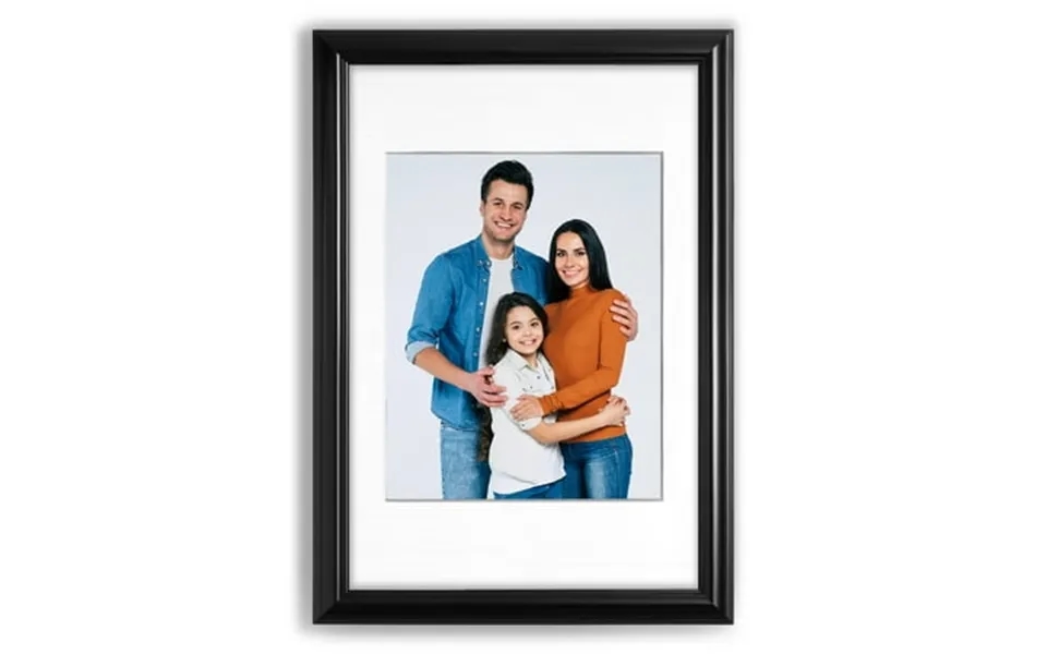 20x30 2 Traditional Black Picture Frame Polystyrene Displays 16x20 Photo With White Mat