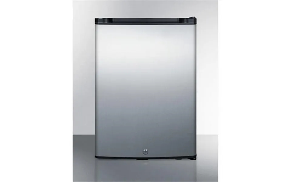 22.25 X 15.88 X 19.5 In. Compact Minibar With Stainless Steel Door Refrigerator Black Cabinet