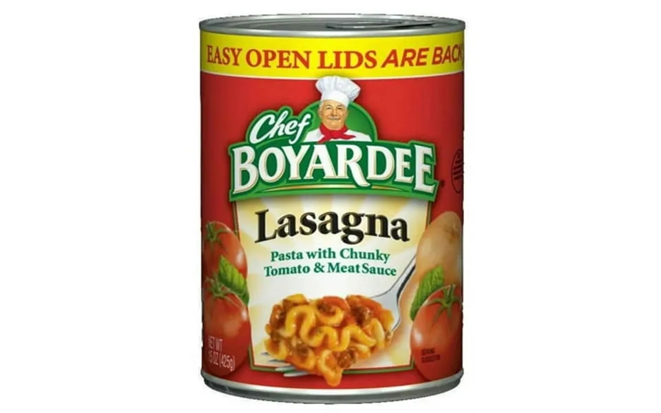 24 Pack Chef Boyardee Lasagna In Tomato Sauce Seasoned With Meat Ready-to-eat Meal 15 Oz