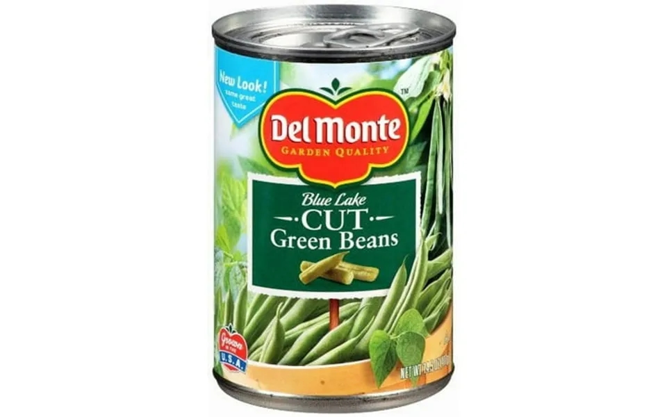 24 Pack Del Monte Cut Green Beans Canned Vegetables 14.5 Oz Can