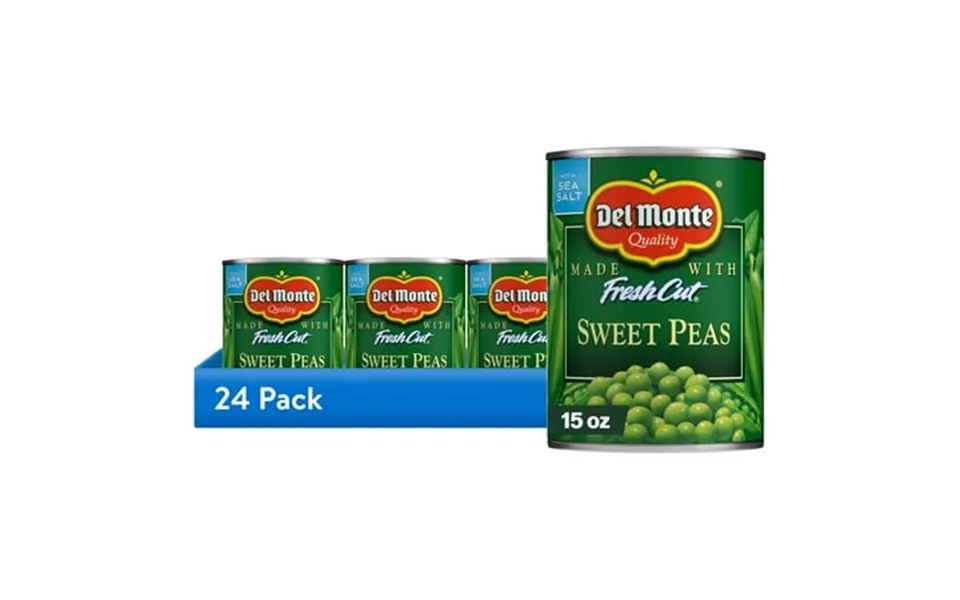 24 Pack Del Monte Sweet Peas Canned Vegetables 15 Oz Can