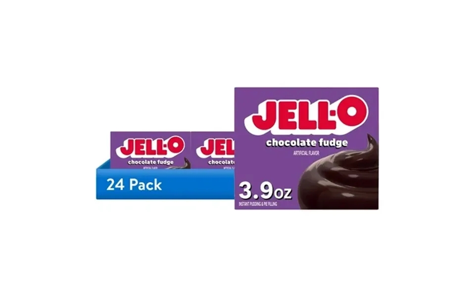 24 Pack Jell-o Chocolate Fudge Instant Pudding & Pie Filling Mix 3