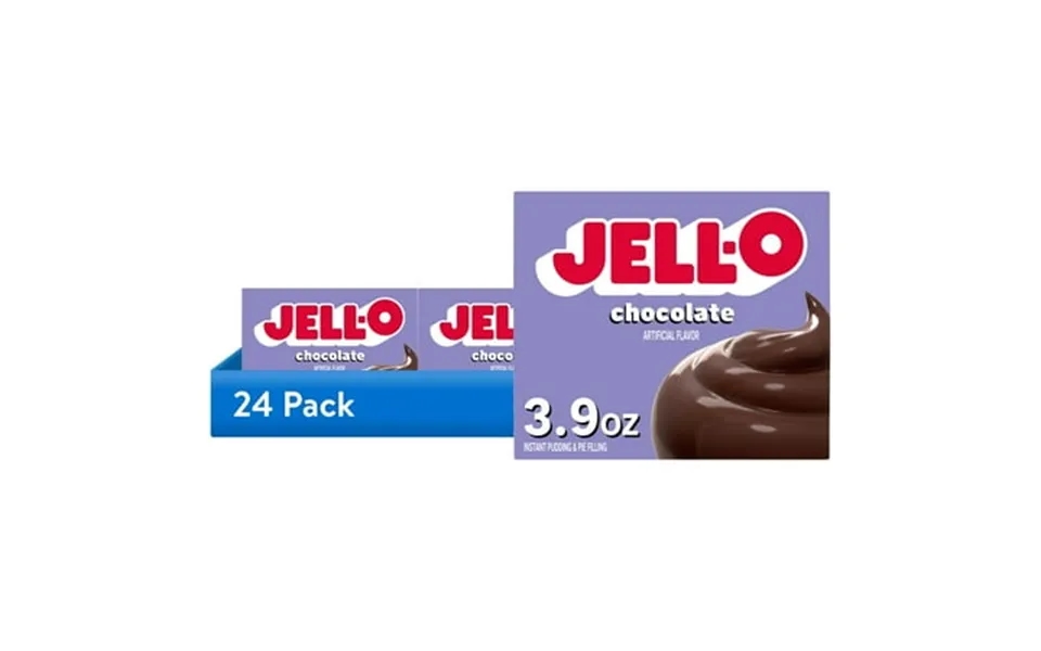 24 Pack Jell-o Chocolate Instant Pudding Mix & Pie Filling 3