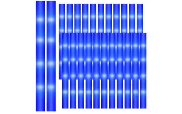 24 Pcs Glow Sticks Led Foam Sticks Light Up Sticks Blue Light Glow In The Dark Supplies High Brightness Ideal For Concer product image