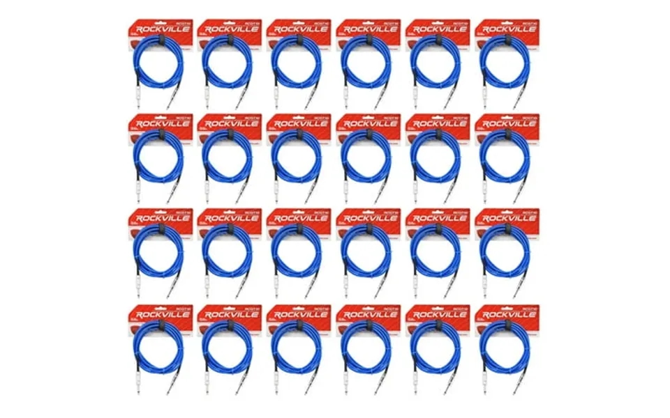 24 Rockville Rcgt10bl 10 1 4 Ts To 1 4 Ts Guitar Instrument Cable