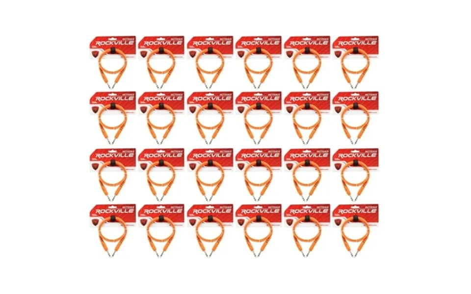 24 Rockville Rctr103o Orange 3 1 4 Trs To 1 4 Trs Cable 100% Copper