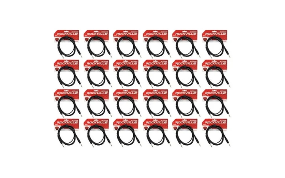 24 Rockville Rctr106b Black 6 1 4 Trs To 1 4 Trs Cable 100% Copper