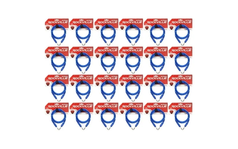 24 Rockville Rctr106bl Blue 6 1 4 Trs To 1 4 Trs Cable 100% Copper