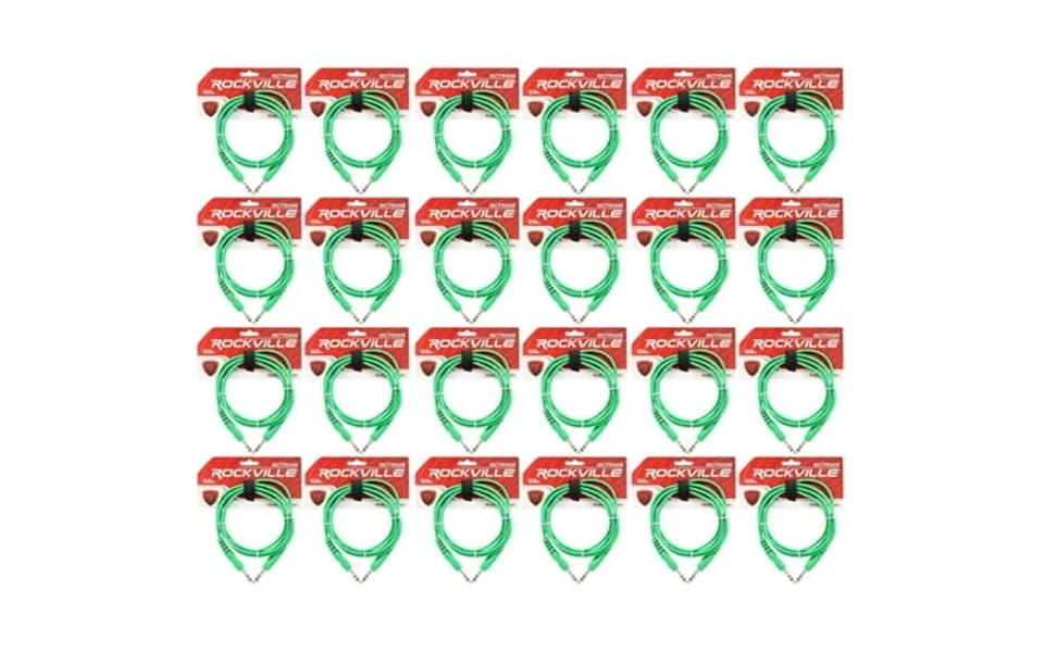 24 Rockville Rctr106g Green 6 1 4 Trs To 1 4 Trs Cable 100% Copper