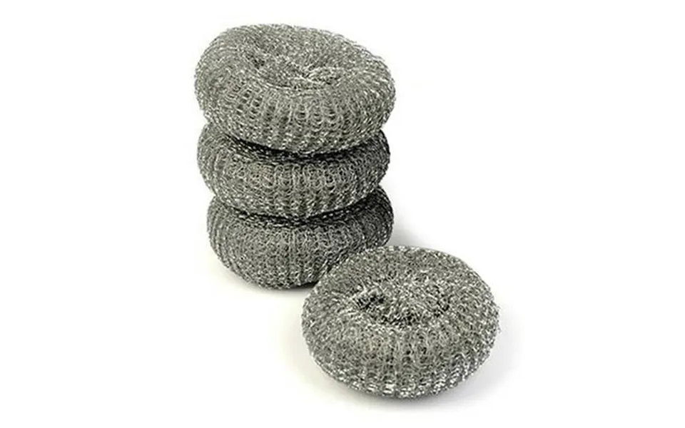 24 Scourer Steel Wool Scrubber Wire Mesh Pads Kitchen Scrub Cleaning Pan Cleaner