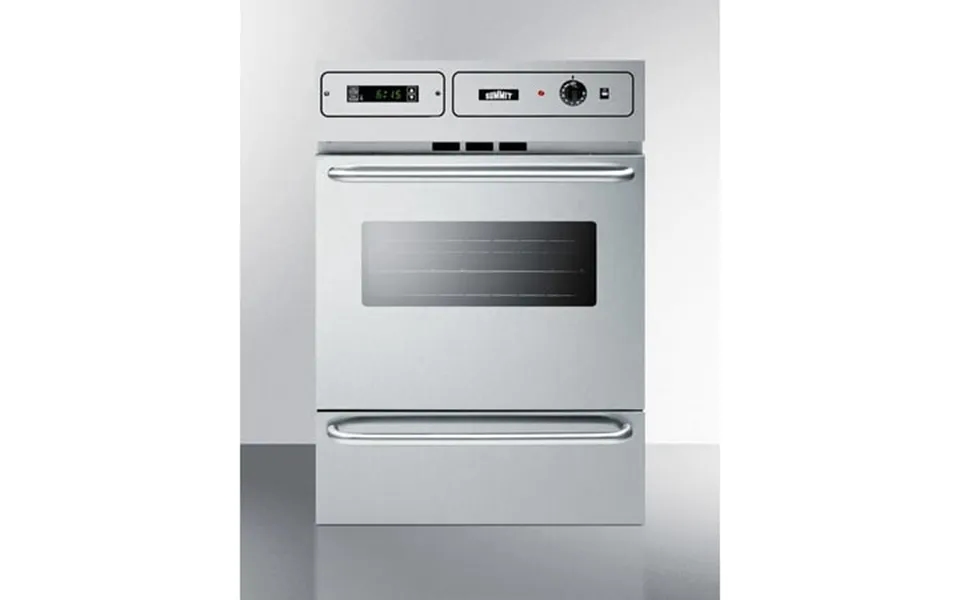 24 Wide Gas Wall Oven Stainless Steel