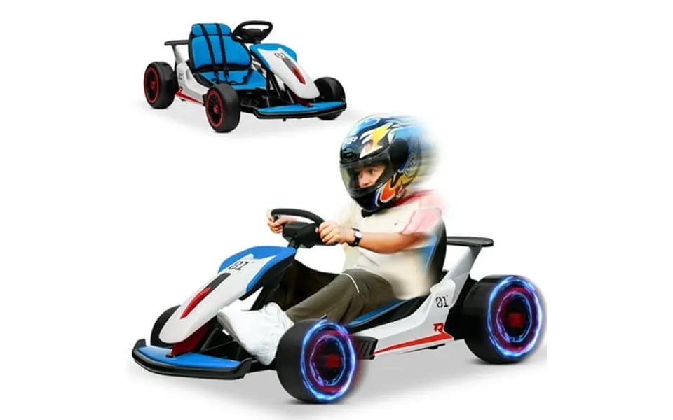 24v Go Kart Ride On Toys Electric Go Kart For Boys Girls Age 6-12 Years Old Rose Pink