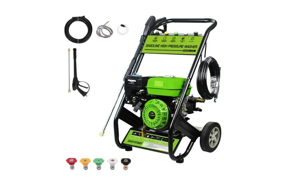 2600psi 2.38 Gpm Gas Pressure Washer Seizeen High Water Pressure Power Washer With Aluminum Pump 25ft Hose For Cars Fenc