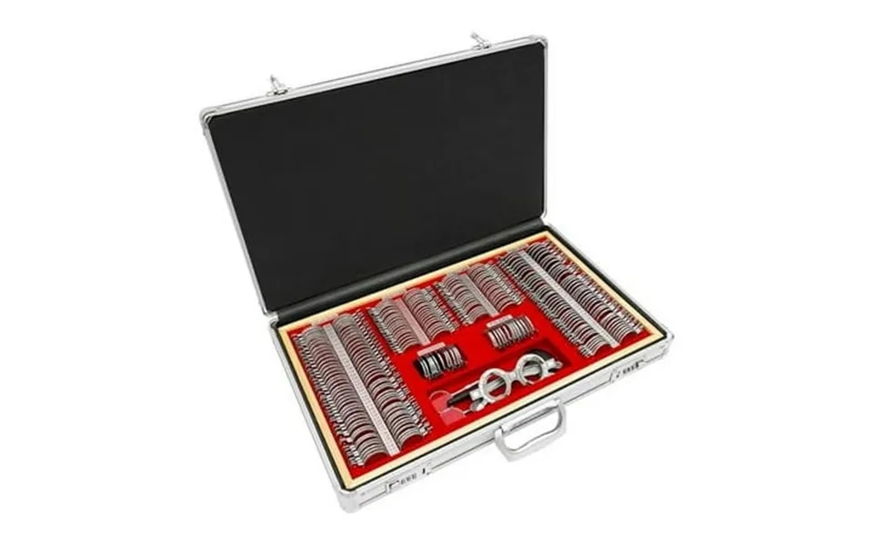 266pcs Optometry Rim Case Kit Precise Optical Trial Lens Set Metal Rim Optometry Box Kit With Optometry Test Trial Frame