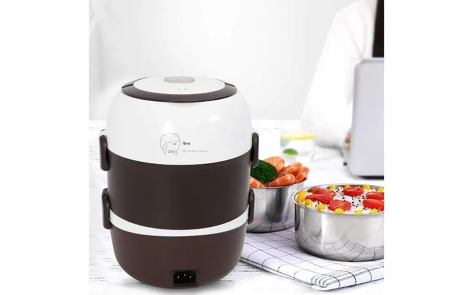 2l Portable Food Warmer Electric Heated Lunch Box Food Heater Rice Cooker