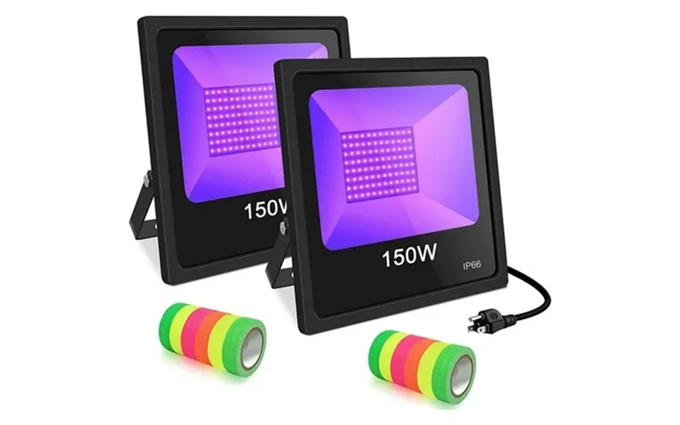 2pack 150w Led Uv Black Light Birthday Party Dj Club Floodlight Glow In The Dark