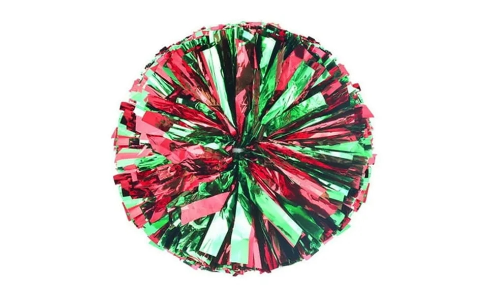 2pcs 12 Cheerleading Pom Poms Metallic Foil & Plastic Ring For Cheer Sport Kids Adults Team Spirit Cheering
