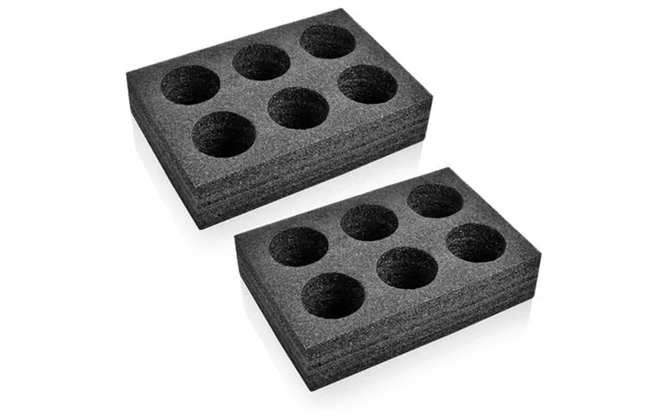 2pcs Takeout Cup Holders Foam 6 Cups Foam Takeout Coffee Carrier Trays To Go Drink Holder For Delivery Hot And Cold Beve