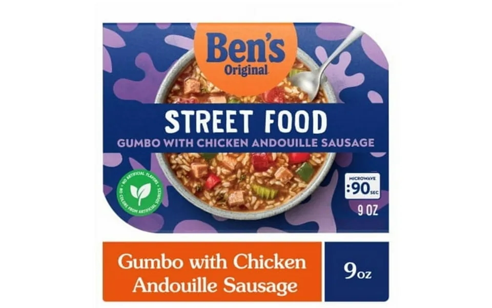 2x - Ben S Original Street Food Gumbo With Chicken Andouille Sausage Prepared Entrée Microwave In 90 Sec