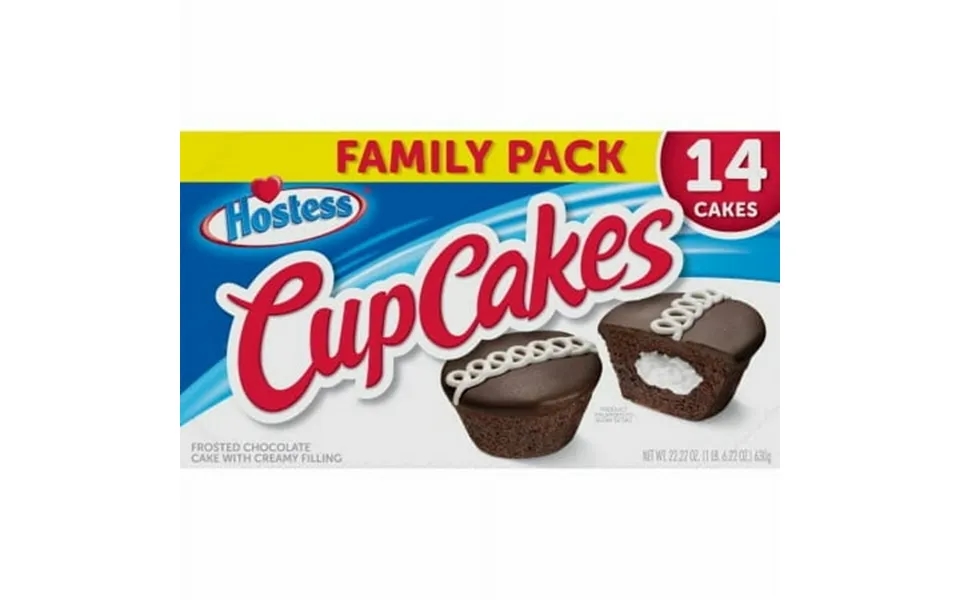 2x - Hostess Frosted Chocolate Cupcakes-14 Ct 22.22 Oz