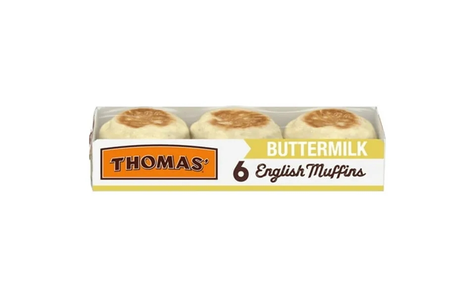2x-thomas Buttermilk English Muffins 6 Count English Muffins 13 Oz Tray