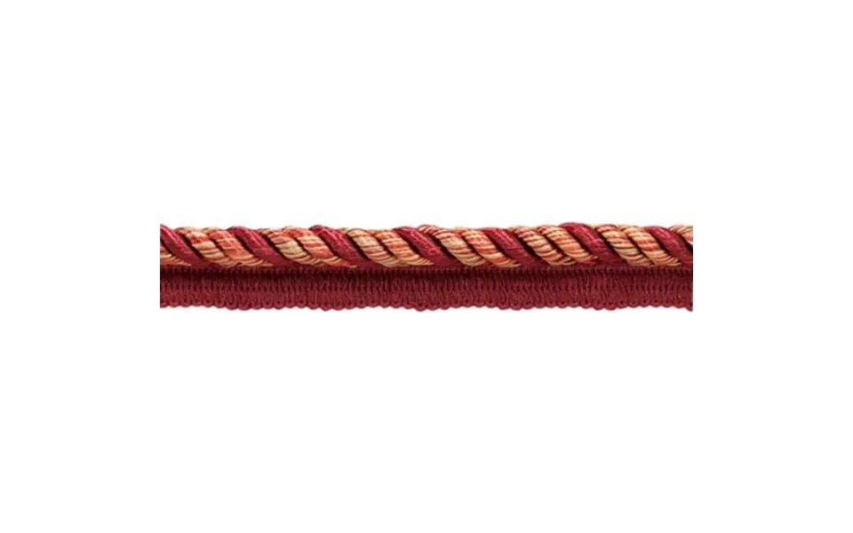 3 8 1cm Decorative Twisted Rope Cord Trim With Lip 0038mlt Cajun Red Pr15 Crimson Red Light Beige Light Gold 24 Yards 72