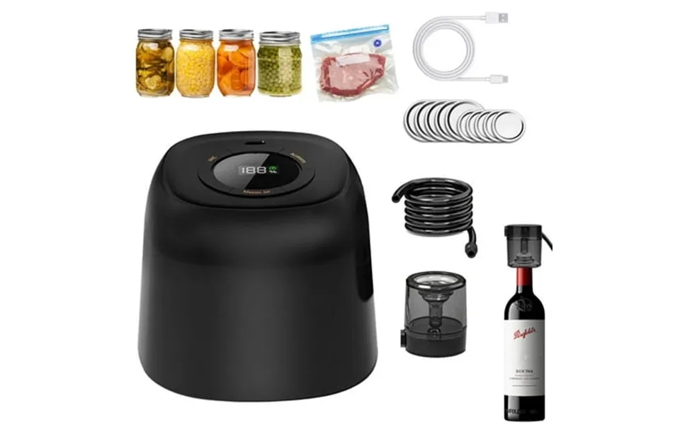 3 In 1 Electric Mason Jar Vacuum Sealer Kit With External Assembly Vacuum Pump For Food Storage Automatic Vacuum Sealer