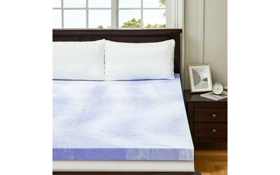 3 Inch King Memory Foam Cooling Gel Infused Mattress Pad & Ventilated Bed Topper For Back Pain Relief - Great Mattress T