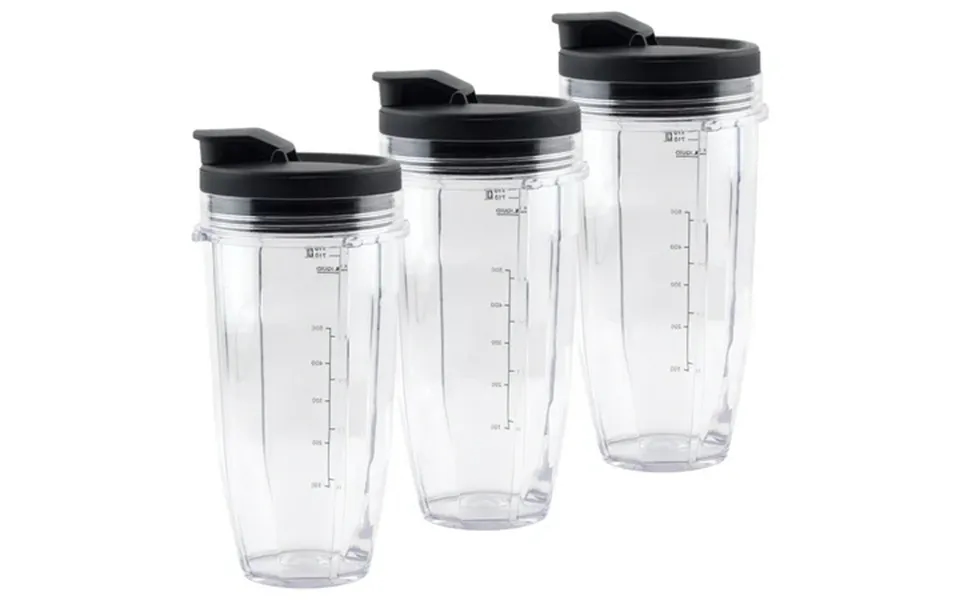 3 Pack 24 Oz Cup With Spout Lid Replacement Parts 483kku486 528kkun100 Compatible With Nutri Ninja Auto-iq Bl480 Bl640 C