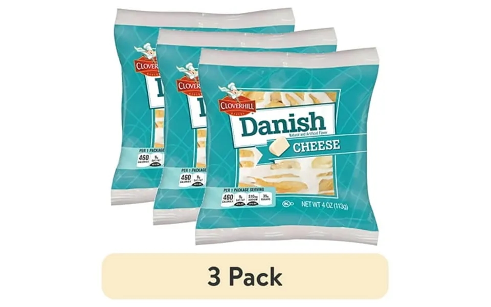 3 Pack Cloverhill Round Cheese Danish Value Pack Individually Packaged Pack Of 12