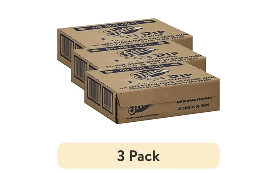 3 Pack Fritos Original Bean Dip 3.125 Ounce Case Of 24